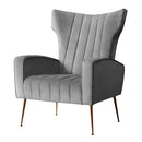 Artiss Armchair Grey Velvet Kate - RnR Galore