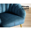 Artiss Armchair Velvet Blue Eloise - RnR Galore