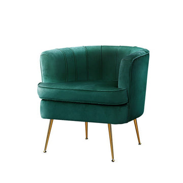 Artiss Armchair Velvet Green Norvia - RnR Galore