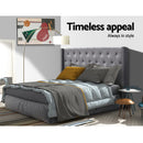 Artiss Bed Head Headboard King Size Fabric - LUCA Grey - RnR Galore