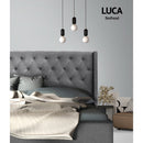 Artiss Bed Head Headboard Queen Size Fabric - LUCA Grey - RnR Galore