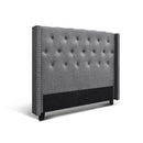 Artiss Bed Head Headboard Queen Size Fabric - LUCA Grey - RnR Galore