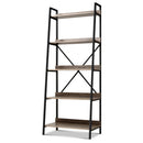 Artiss Bookshelf 5 Tiers - NOR Black and Oak - RnR Galore
