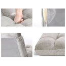 Artiss Lounge Sofa Bed Flannel Fabric Grey - RnR Galore