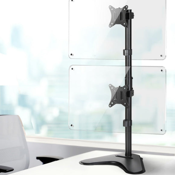 Artiss Monitor Arm Stand Dual Mount HD LED TV Bracket Holder Freestanding - RnR Galore