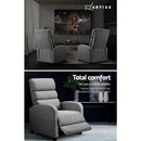 Artiss Recliner Armchair Grey Fabric Bolivia - RnR Galore