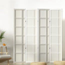 Artiss Room Divider Screen Privacy Wood Dividers Stand 4 Panel Nova White - RnR Galore
