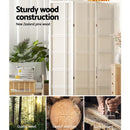 Artiss Room Divider Screen Privacy Wood Dividers Stand 4 Panel Nova White - RnR Galore