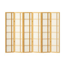 Artiss Room Divider Screen Privacy Wood Dividers Stand 6 Panel Nova Natural - RnR Galore
