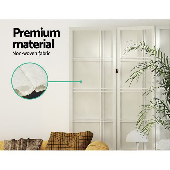 Artiss Room Divider Screen Privacy Wood Dividers Stand 6 Panel Nova White - RnR Galore