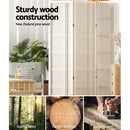 Artiss Room Divider Screen Privacy Wood Dividers Stand 6 Panel Nova White - RnR Galore