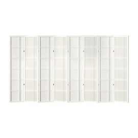 Artiss Room Divider Screen Privacy Wood Dividers Stand 8 Panel Nova White - RnR Galore