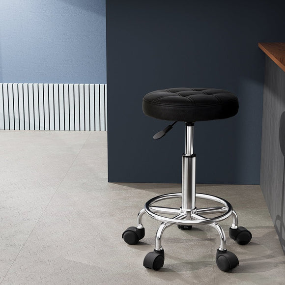 Artiss Salon Stool Round Swivel Chairs - RnR Galore
