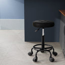 Artiss Salon Stool Round Swivel Chairs Black - RnR Galore