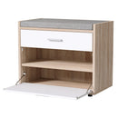 Artiss Shoe Rack Cabinet Bench 8 Pairs White Niva - RnR Galore