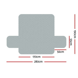 Artiss Sofa Cover Couch Covers 3 Seater 100% Water Resistant Grey - RnR Galore