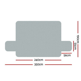 Artiss Sofa Cover Couch Covers 4 Seater 100% Water Resistant Grey - RnR Galore