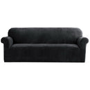 Artiss Sofa Cover Couch Covers 4 Seater Velvet Black - RnR Galore