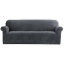 Artiss Sofa Cover Couch Covers 4 Seater Velvet Grey - RnR Galore