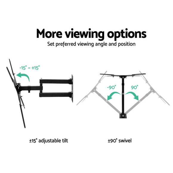 Artiss TV Wall Mount Bracket for 24" - 50" LED LCD TVs Full Motion Strong Arms - RnR Galore