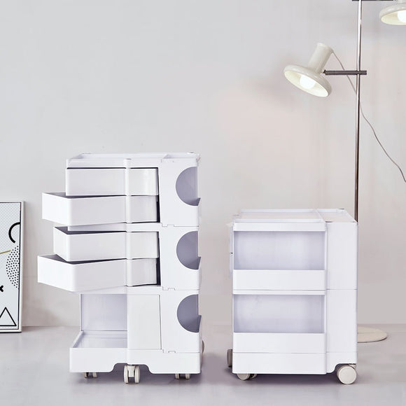 ArtissIn Storage Trolley Bedside Table 3 Tier Cart Boby Replica White - RnR Galore