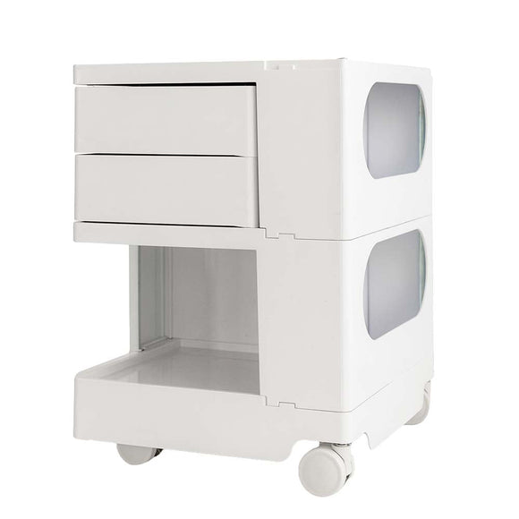 ArtissIn Storage Trolley Bedside Table 3 Tier Cart Boby Replica White - RnR Galore