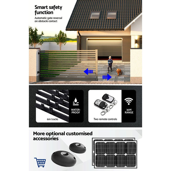 Auto Electric Sliding Gate Opener 1200KG 6M Rails - RnR Galore