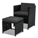 Bali 11 Piece Outdoor Dining Set - Black - RnR Galore