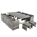 Bali 13PC Outdoor Dining Set - Grey - RnR Galore