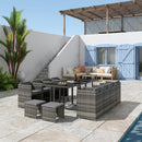 Bali 13PC Outdoor Dining Set - Grey - RnR Galore