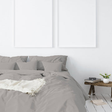 Balmain 1000 Thread Count Hotel Grade Bamboo Cotton Quilt Cover Pillowcases Set - King - Dove - RnR Galore