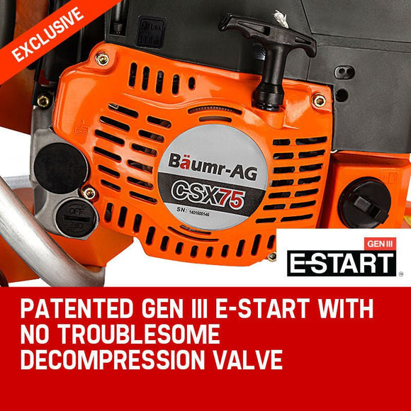 Baumr - AG 75cc Concrete Cut Off Demolition Saw Wet Demo Road Cutter Brick - RnR Galore