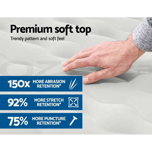 Bestway Air Mattress Queen Inflatable Bed 46cm Airbed Grey - RnR Galore