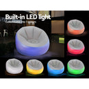 Bestway Inflatable Air Chair Sofa Lounge Seat LED Light - RnR Galore