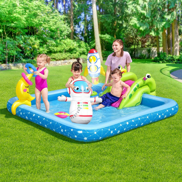 Bestway Kids Pool 228x206x84cm Inflatable Above Ground Swimming Play Pools 308L - RnR Galore