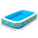Bestway Kids Pool 305x183x56cm Inflatable Above Ground Swimming Pools 1161L - RnR Galore