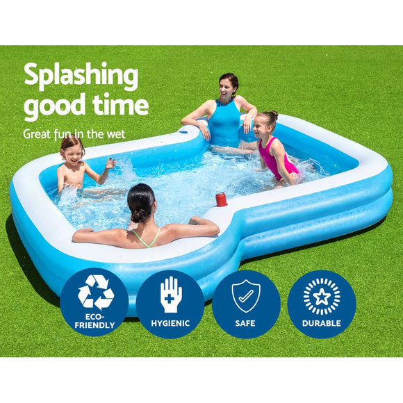 Bestway Kids Pool 305x274x46cm Inflatable Above Ground Swimming Pools 1207L - RnR Galore