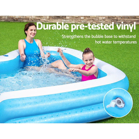 Bestway Kids Pool 305x274x46cm Inflatable Above Ground Swimming Pools 1207L - RnR Galore