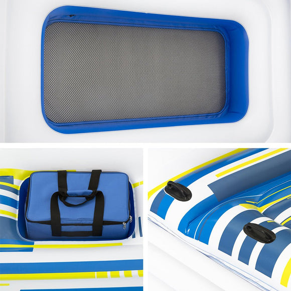 Bestway Pool Float Island Inflatable Lounge 6 - person Seat Canopy - RnR Galore