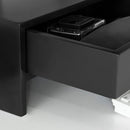 Black Monitor Stand Desk Organizer with 2 Drawers - RnR Galore