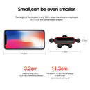 Car Phone Holder Metal Gravity 360 Universal Rotation Ball Air Vent Cellphone Stand(Dark Grey) - RnR Galore