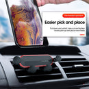 Car Phone Holder Metal Gravity 360 Universal Rotation Ball Air Vent Cellphone Stand(White) - RnR Galore