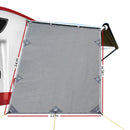 Caravan Privacy Screen Roll Out Awning 1.95 x 2.2M Sun Shade End Wall Side Grey - RnR Galore
