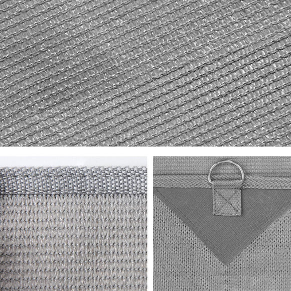 Caravan Privacy Screen Roll Out Awning 1.95 x 2.2M Sun Shade End Wall Side Grey - RnR Galore