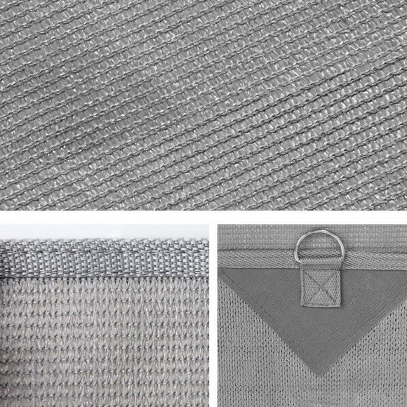 Caravan Privacy Screen Roll Out Awning 2.1x1.8M Sun Shade Pop Top End Wall Grey - RnR Galore