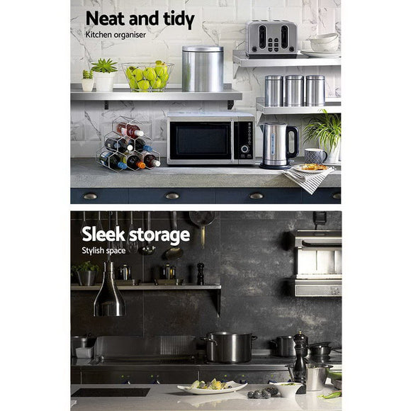 Cefito 1800mm Stainless Steel Kitchen Wall Shelf Mounted Rack - RnR Galore