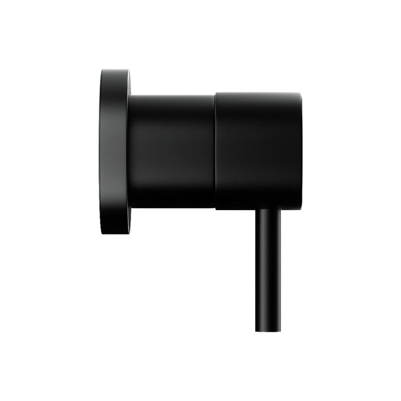 Cefito Basin Twin Tap Wall Round Brass Faucet Shower Bathtub Black - RnR Galore
