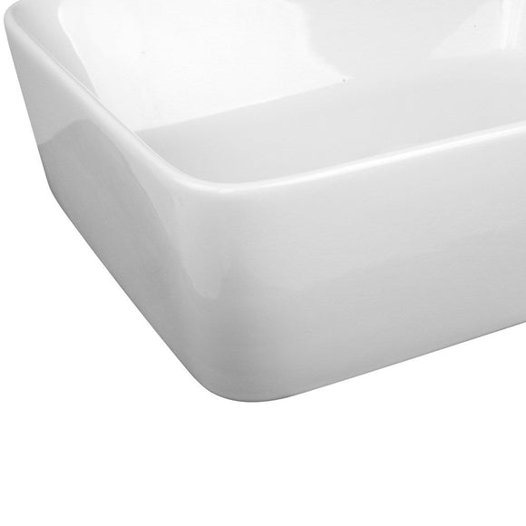 Cefito Bathroom Basin Ceramic Vanity Sink Hand Wash Bowl 48x37cm White - RnR Galore