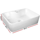 Cefito Bathroom Basin Ceramic Vanity Sink Hand Wash Bowl 48x38cm - RnR Galore
