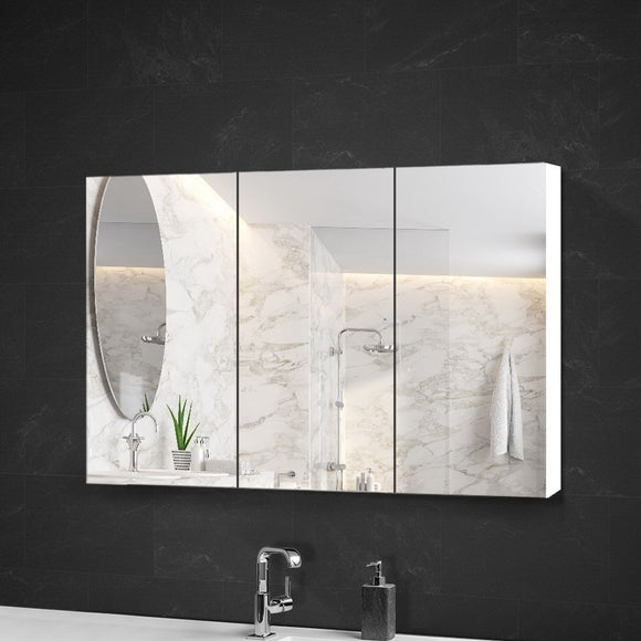 Cefito Bathroom Mirror Cabinet 1200x720mm White - RnR Galore